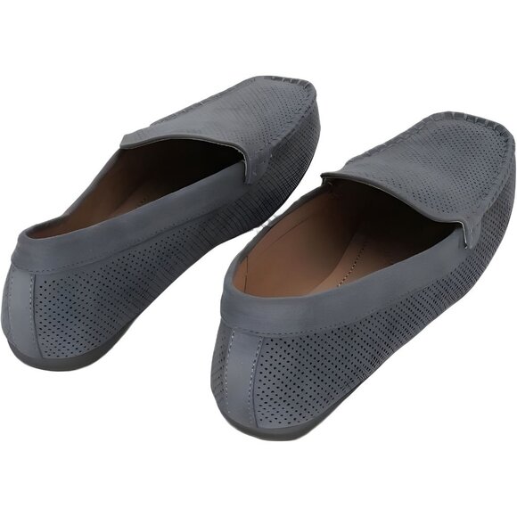 Journee Collection Women's Grey Moc Loafer, Comfort Shoes Size 6.5M - Picture 3 of 6